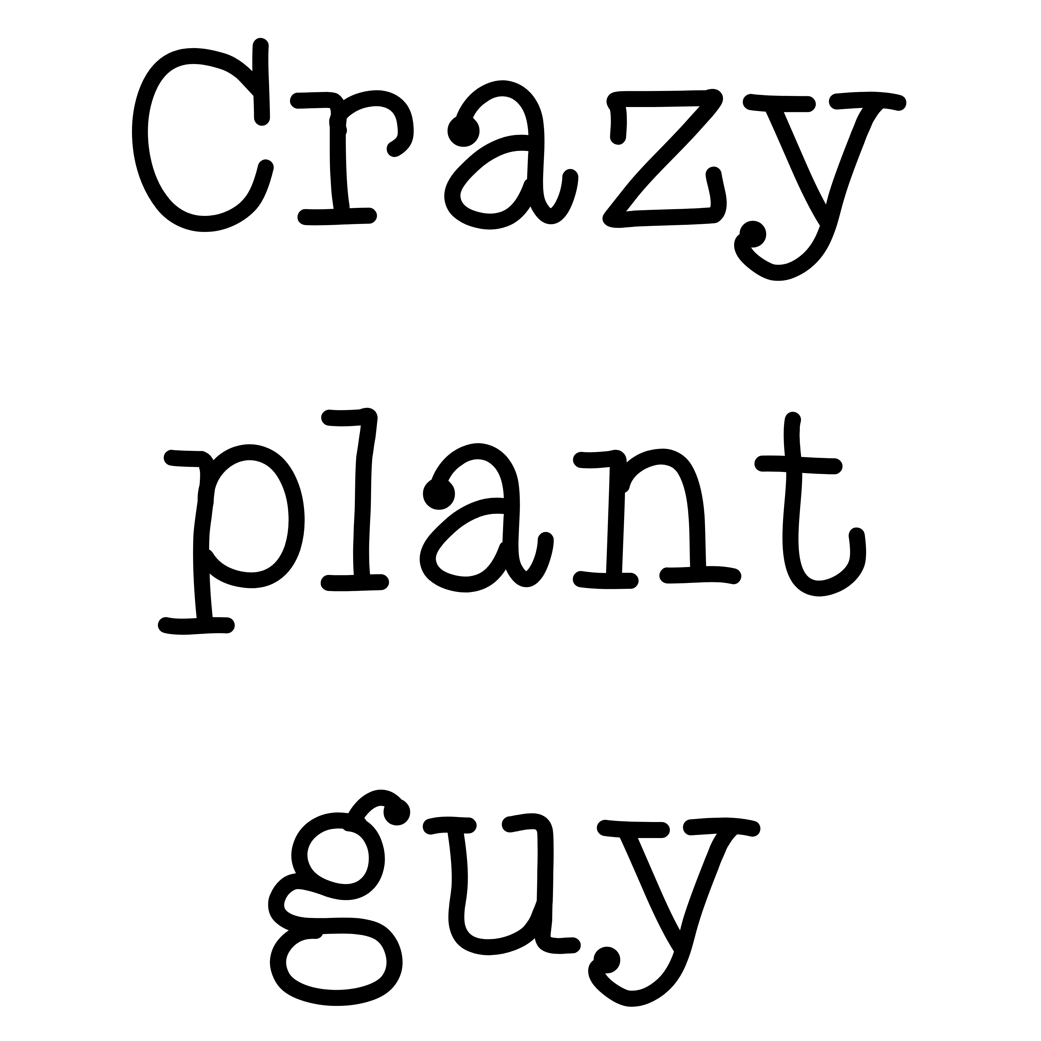 Pot sticker 'Crazy Plant Guy'