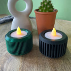 Kaarsenhouder 'Ribbed'