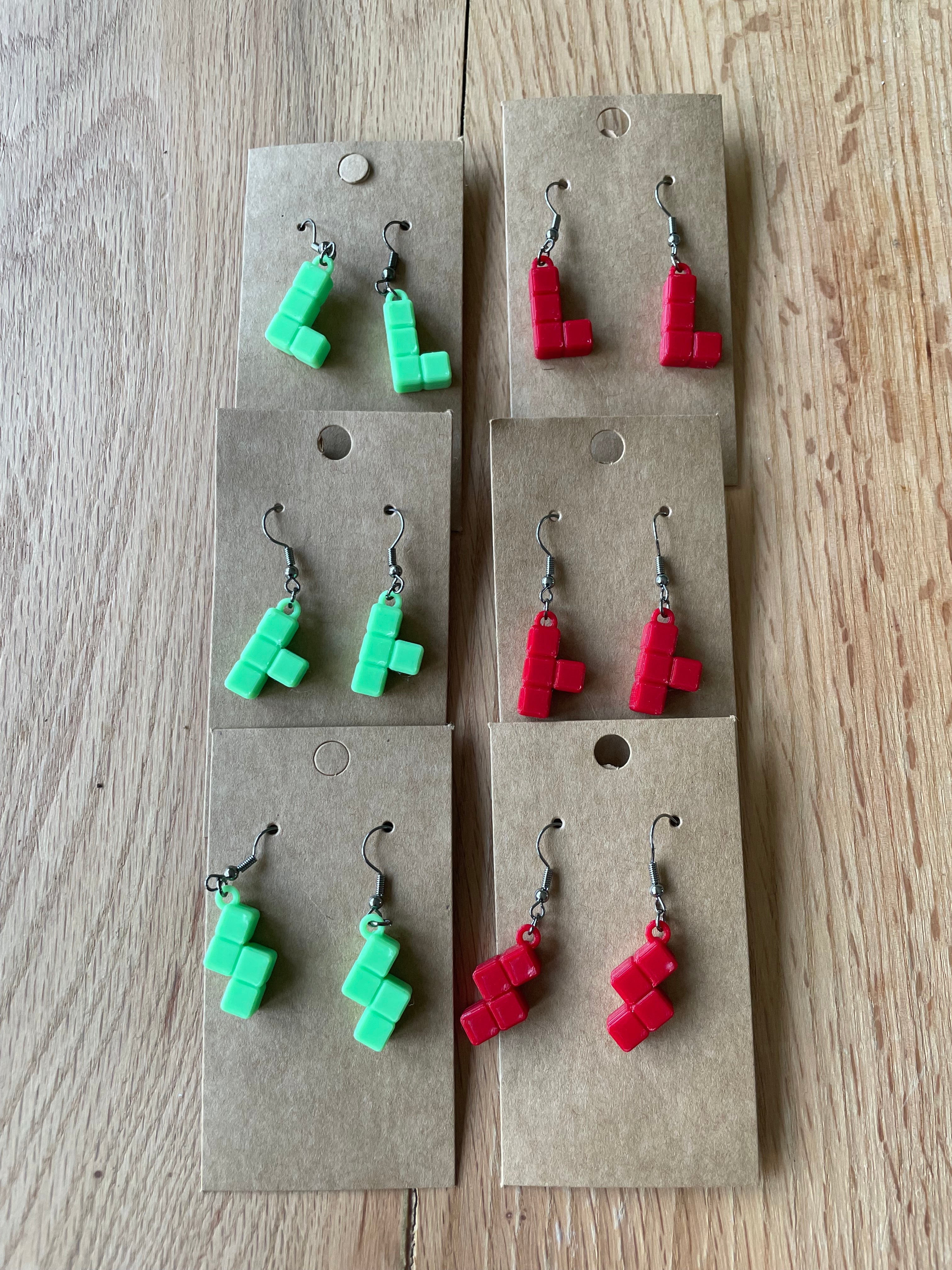 Oorbellen 'BitBlocks'