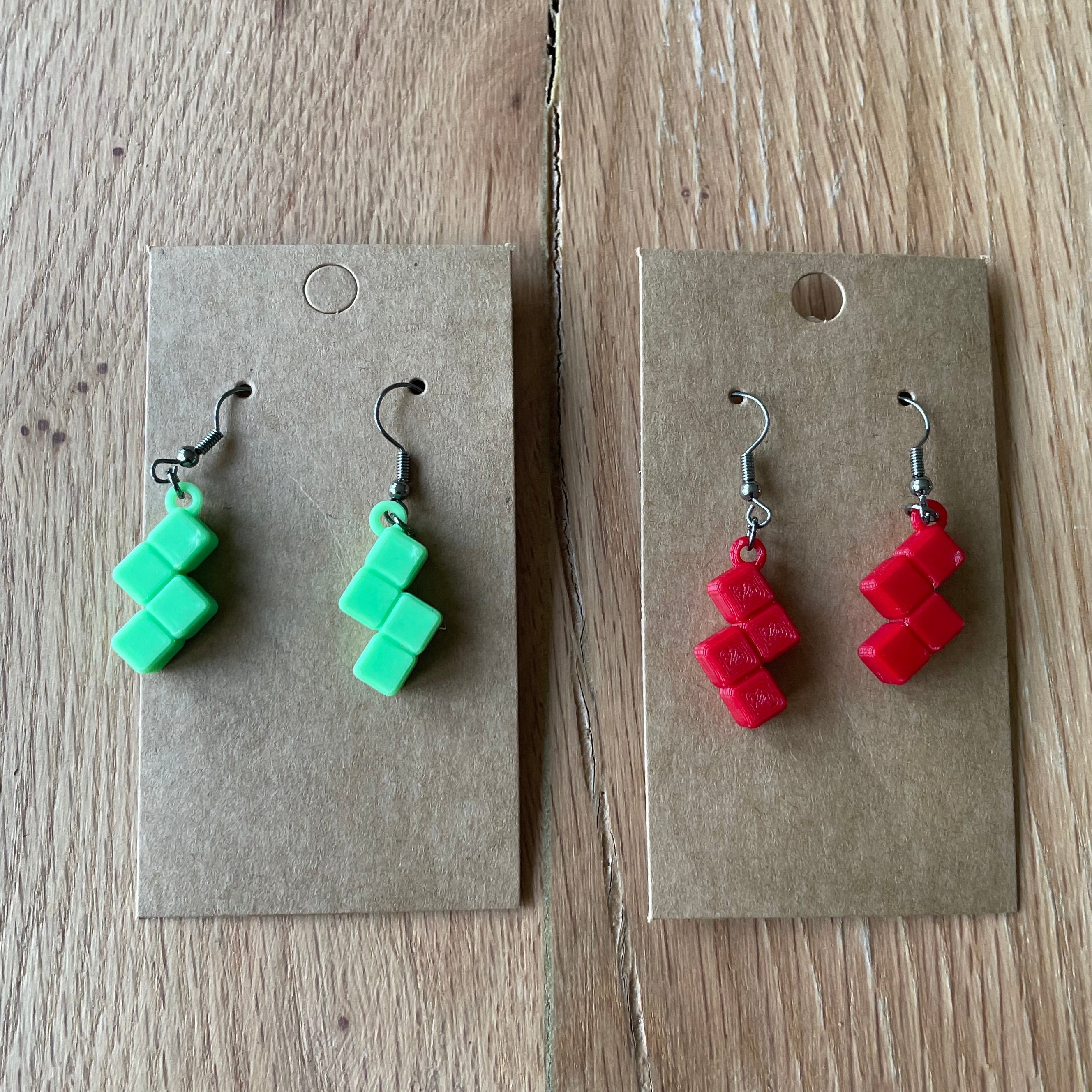 Oorbellen 'BitBlocks'