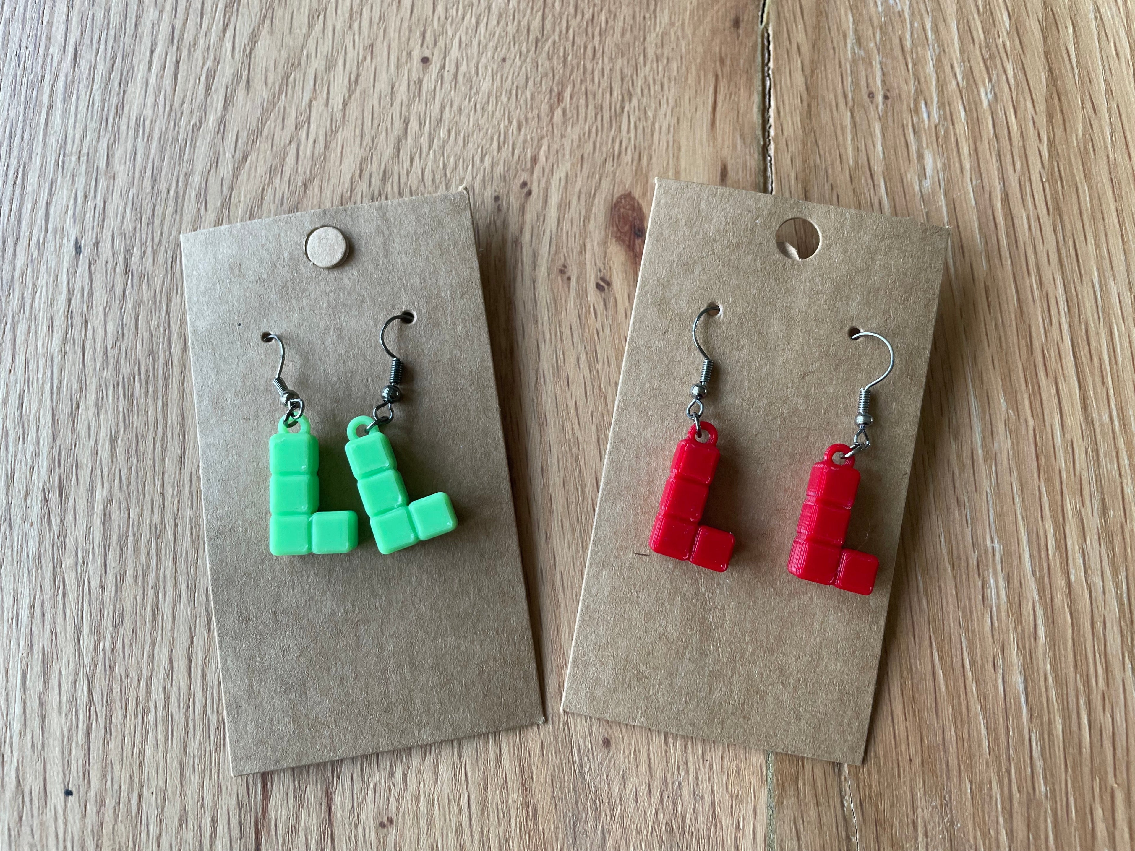 Oorbellen 'BitBlocks'