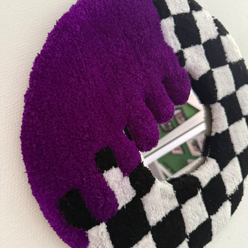 Getuft wandkleed 'Checkers'