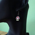 Oorbellen 'Mushroom' Rood