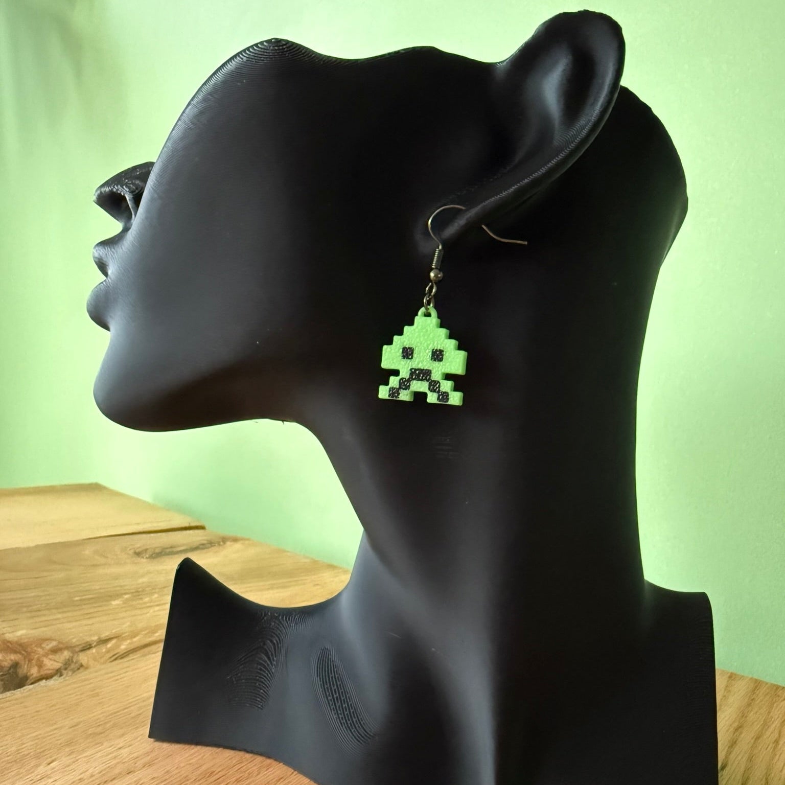 Oorbellen 'Pixel Alien'