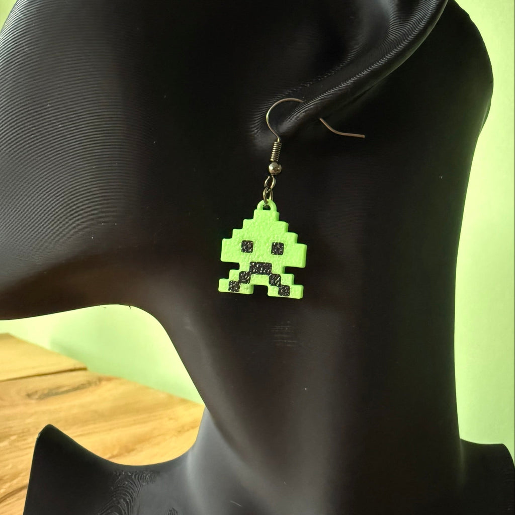 Oorbellen 'Pixel Alien'