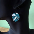 Oorbellen 'Monstera' and 'Monstera Albo'