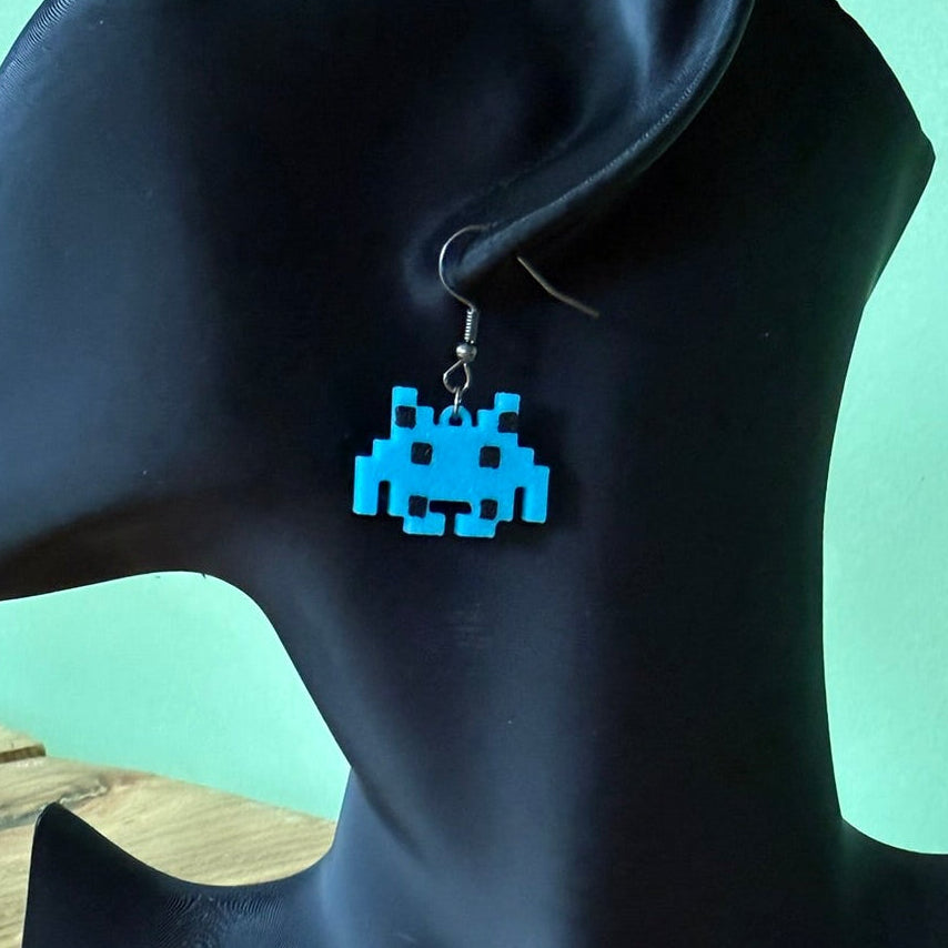 Oorbellen 'Pixel Alien'