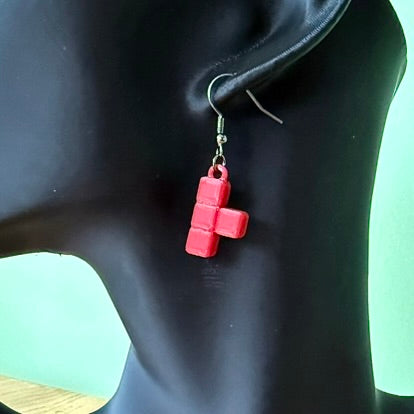 Oorbellen 'BitBlocks'