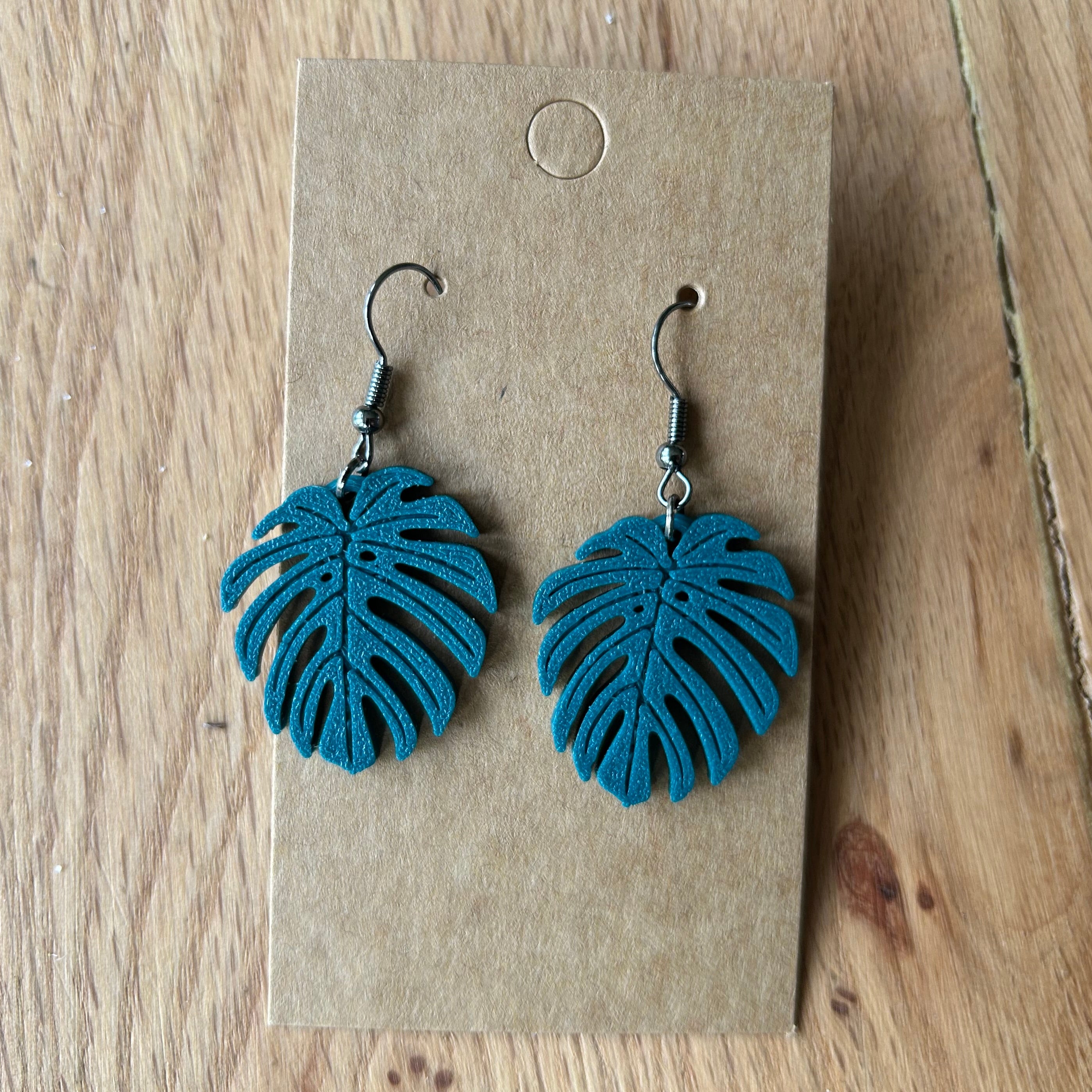 Oorbellen 'Monstera' and 'Monstera Albo'